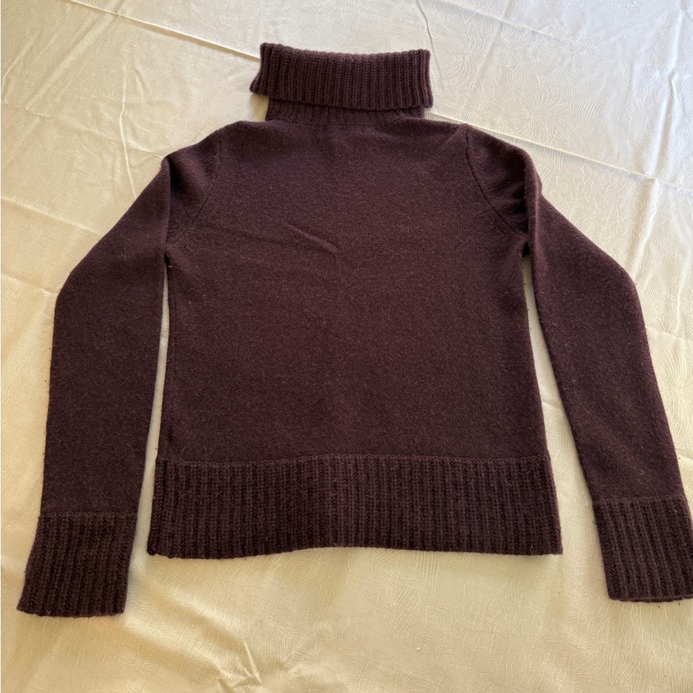 Lord & Taylor Purple Turtleneck Sweater